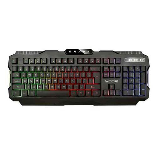 Teclado UNNO USB Gaming BRAVE KB6781BK, WIZARD