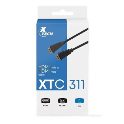 Cable HDMI macho a HDMI macho Marca Xtech XTC-311 6ft