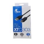 Cable USB 2.0 macho A a macho B Xtech XTC-303 10ft