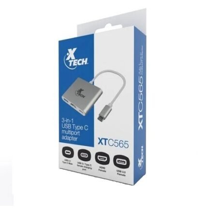 Adaptador multipuerto USB Tipo C 3-en-1 Xthec XTC-565