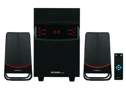 Sistema de Parlantes Estéreo SOUNDBASS 40 Inalámbrico 2.1 ArgomTech  de 40W  ARG-SP-3540BK